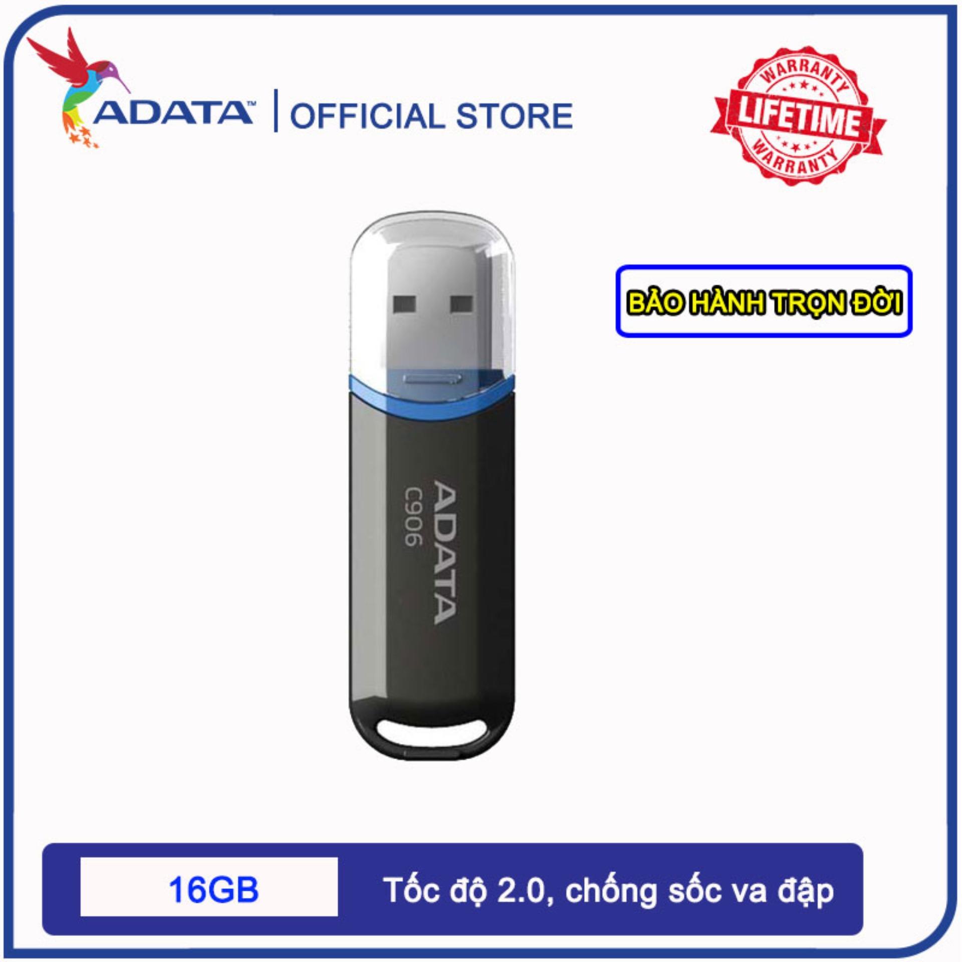Usb 2.0 adata c906 16gb - bảo hành 12 tháng