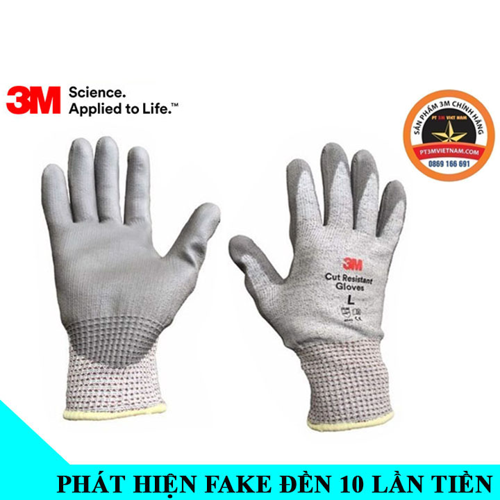 Găng tay chống cắt 3M cấp độ 5 Chống cắt, Chống mài mòn, Chống xé rách, Chống đâm thủng Chính hãng Hà Nội