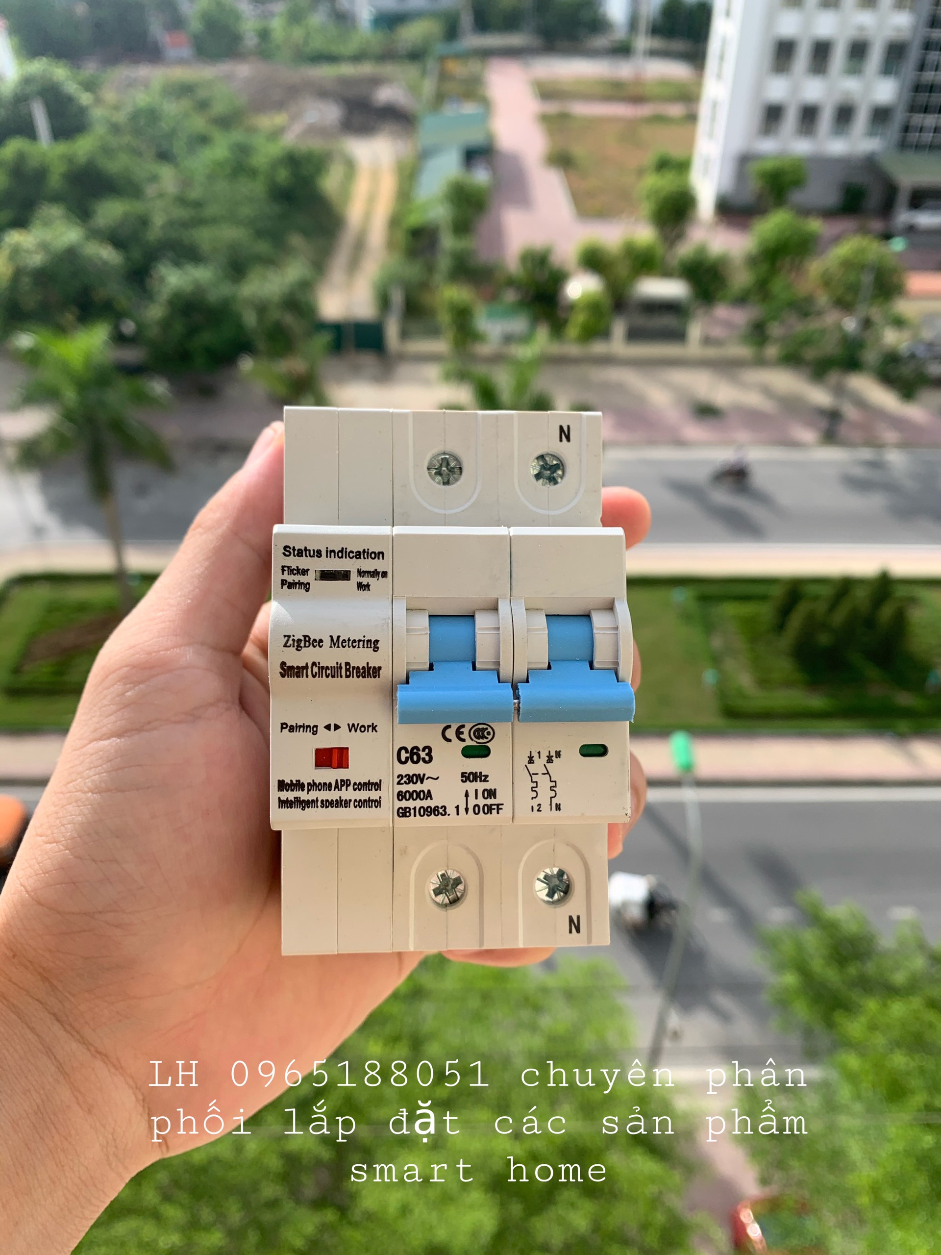 APTOMAT TUYA  ZIGBEE 63/40A CO ĐO SỐ ĐIỆN THEO THÁNG 2021