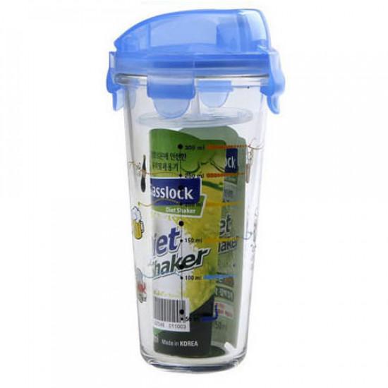 Ly thủy tinh chia vạch có nắp glasslock pc318 450ml