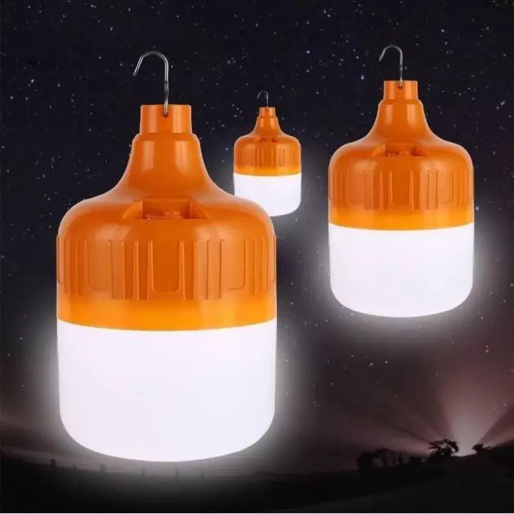 [ Loại Bóng To ] Bóng Đèn Led Sạc Tích Điện Siêu Sáng 100W Tặng Sạc Dây usb, Chống Nước - Bóng Đèn Tích Điện 100W - Bóng Đèn Đi Dã Ngoại