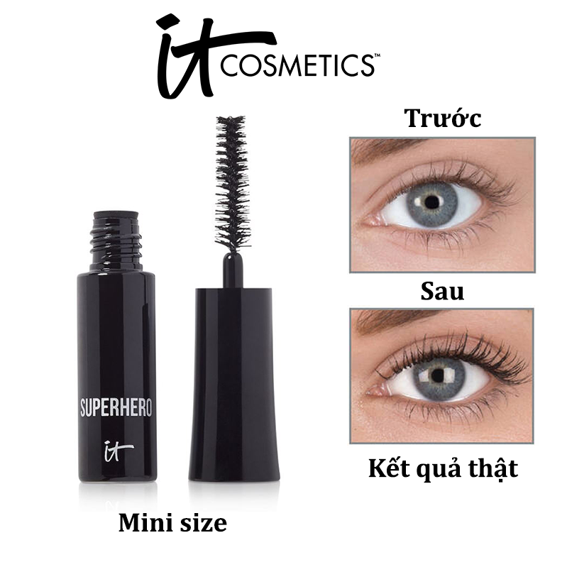 Mascara Siêu Dài & Dày Mi It Cosmetics Superhero Elastic Stretch Volumizing