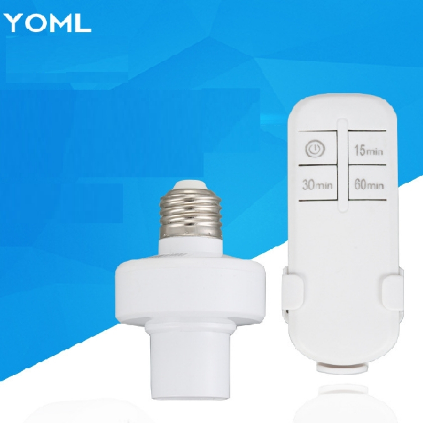 Combo 02 Đui đèn điều khiển từ xa loại đui xoáy E27 phù hợp các bóng đèn Việt Nam chất liệu mạ vàng cao cấp đui đèn cảm ứng đuôi đèn điều khiển từ xa