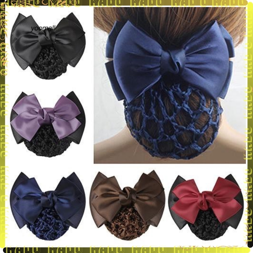 Kẹp búi tóc lưới đính nơ thời trang nữ tính kado shop - bền rẻ đẹp