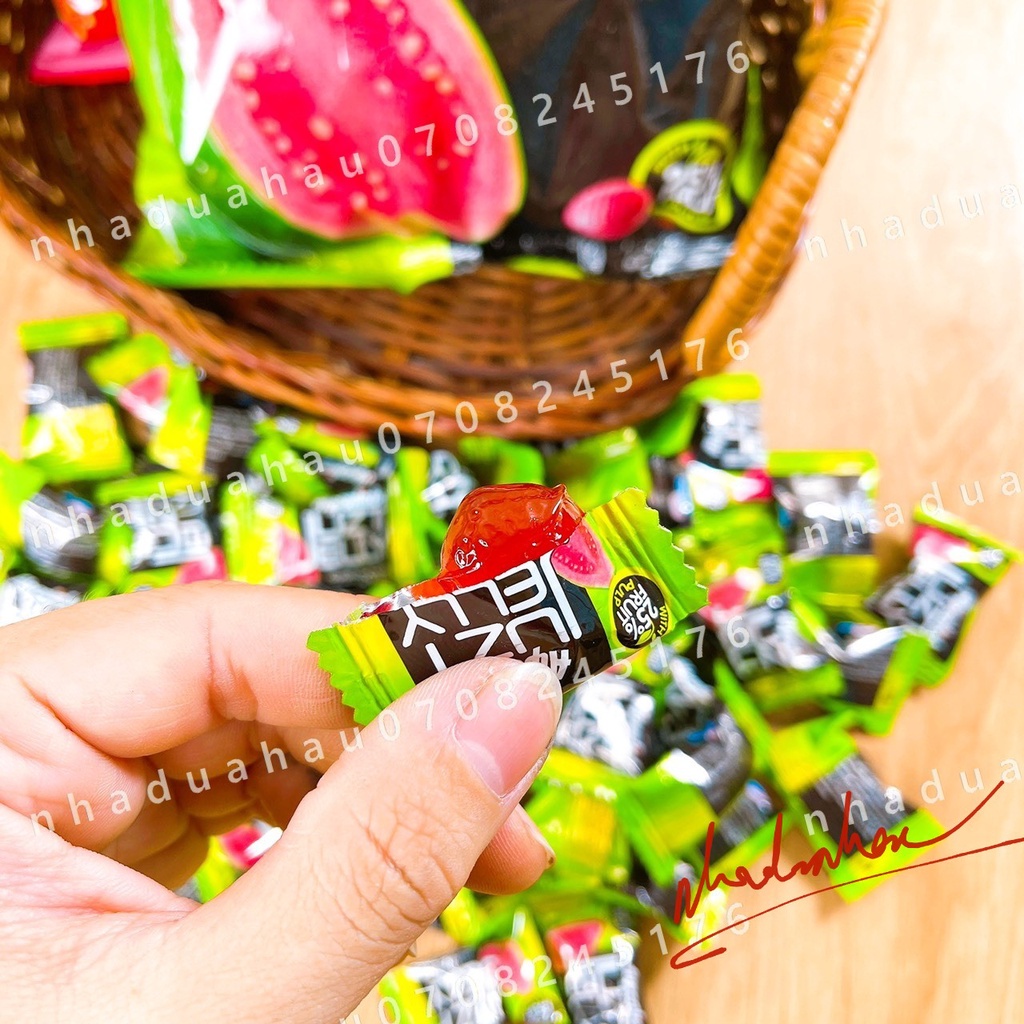 Hot-một gói kẹo dẻo thạch jelly vị dâu/ ổi alpenliebe hàng cty vn gói 165gam