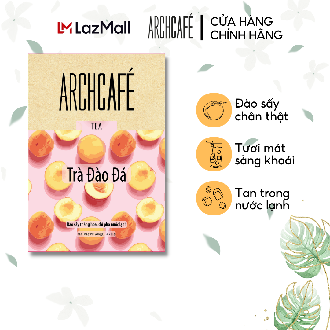 Trà Đào Đá - Trà trái cây hoà tan Archcafé
