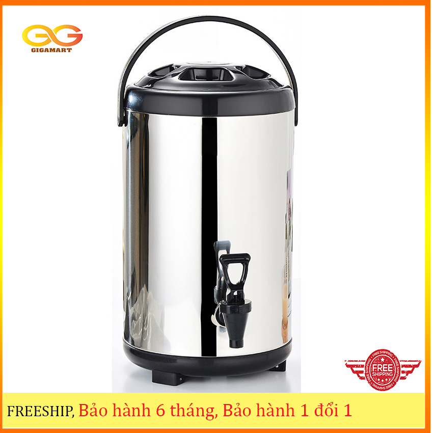 Bình ủ trà sữa inox 304, bình giữ nhiệt inox dung tích 10l - GIGAmart
