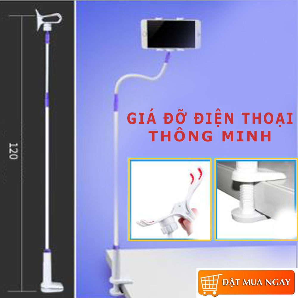 [HÀNG LOẠI XỊN]Giá Đỡ Điện Thoại Để Xem Phim - Chân đế kẹp bàn, đầu giường để điện thoại, di chuyển linh động - Thiết kế chắc chắn  - GIÁ GIẢM SỐC - BẢO HÀNH 6 THÁNG