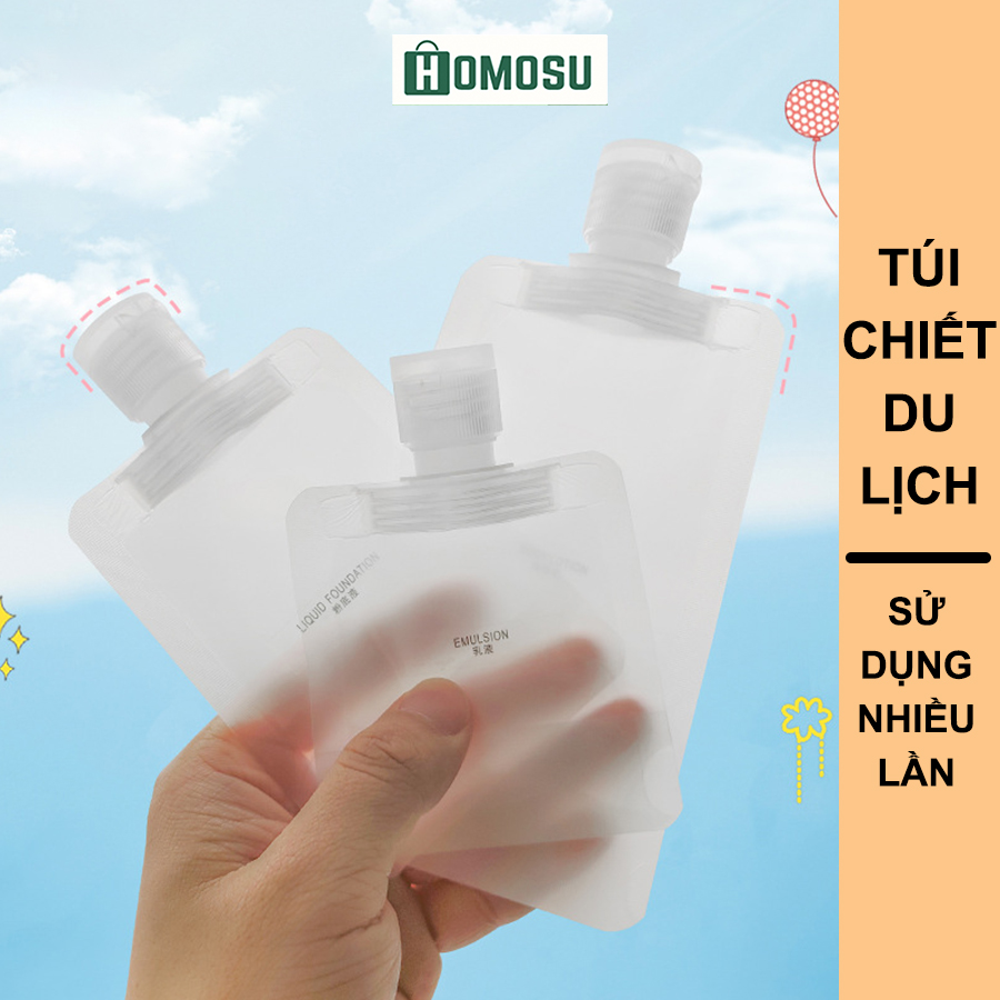 Lọ Chiết Dầu Gội, Túi Chiết Sữa Tắm Du Lịch Tiện Lợi I004