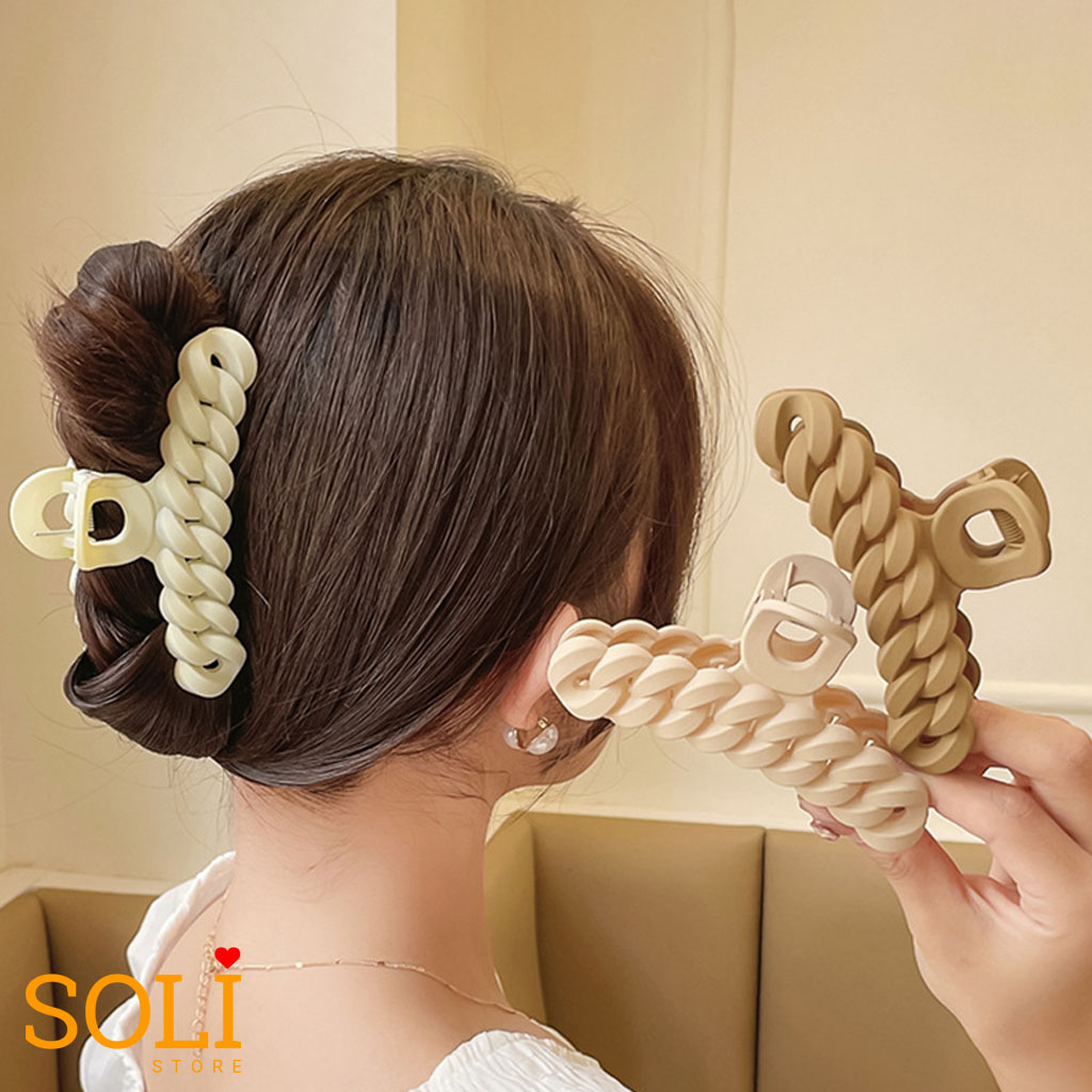 Kẹp tóc xoắn xích phong cách
