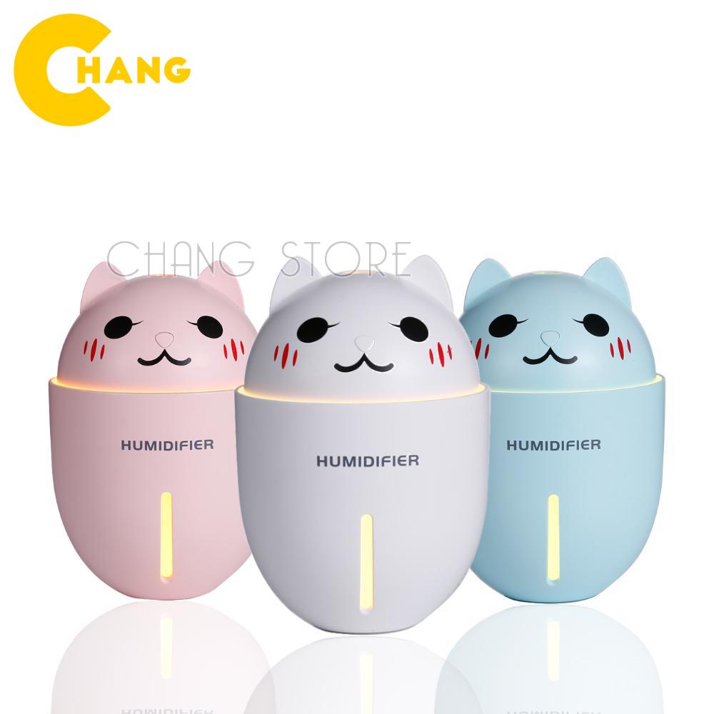 Máy Phun Sương Tạo Ẩm Hình Mèo Cute, Chức Năng Tạo Ẩm, Làm Mát Không Khí, Thích Hợp Cho Bàn Làm Việc, Góc Học Tập