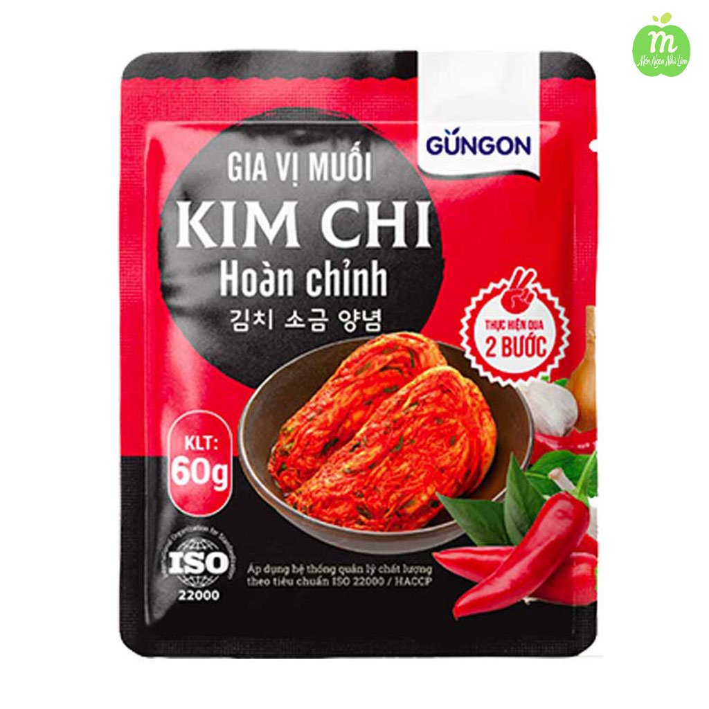 GIA VỊ MUỐI KIM CHI HOÀN CHỈNH - GUNGON 60G