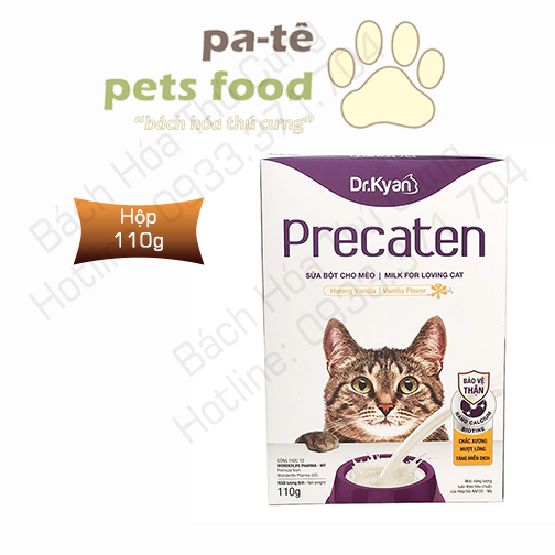 Sữa bột cao cấp cho mèo Precaten Dr.Kyan - Hộp 110g