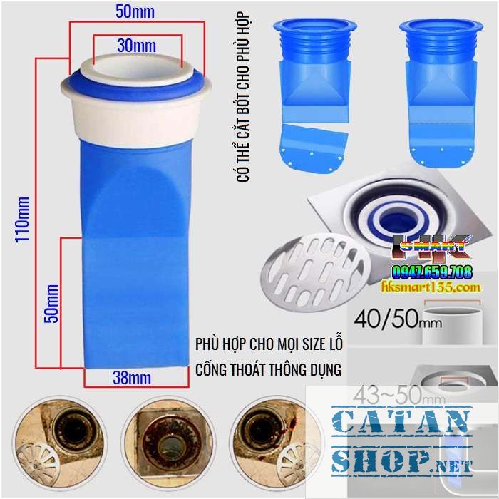 [HCM]Ngăn mùi phểu cống thoát nước