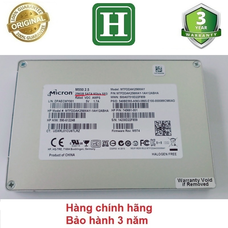 Ổ cứng SSD 128GB, 256GB siêu bền và ổn định  bảo hành 3 năm