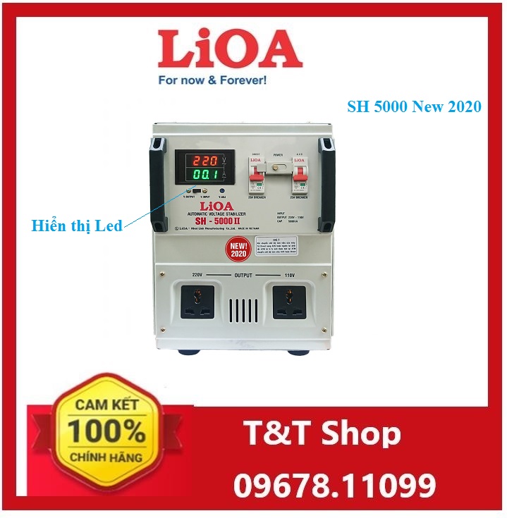 Ổn áp Lioa SH-5000II New  2020
