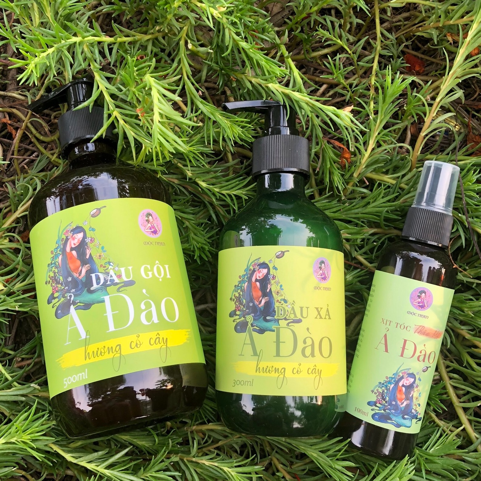[HCM][FREESHIP][ COMBO TOÀN DIỆN CHO TÓC ] DẦU GỘI Ả ĐÀO, DẦU XẢ Ả ĐÀO và XỊT TÓC TINH DẦU BƯỞI RỪNG Chăm sóc tóc toàn diện