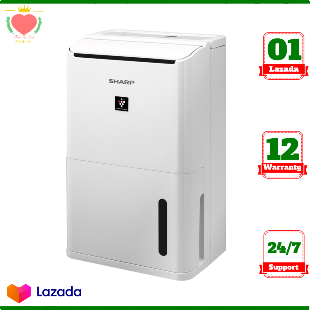 [Trả góp 0%]DW-D12A-W | Máy tạo ion và hút ẩm Sharp DW-D12A-W (25m²/12lít) (Hàng chính hãng)