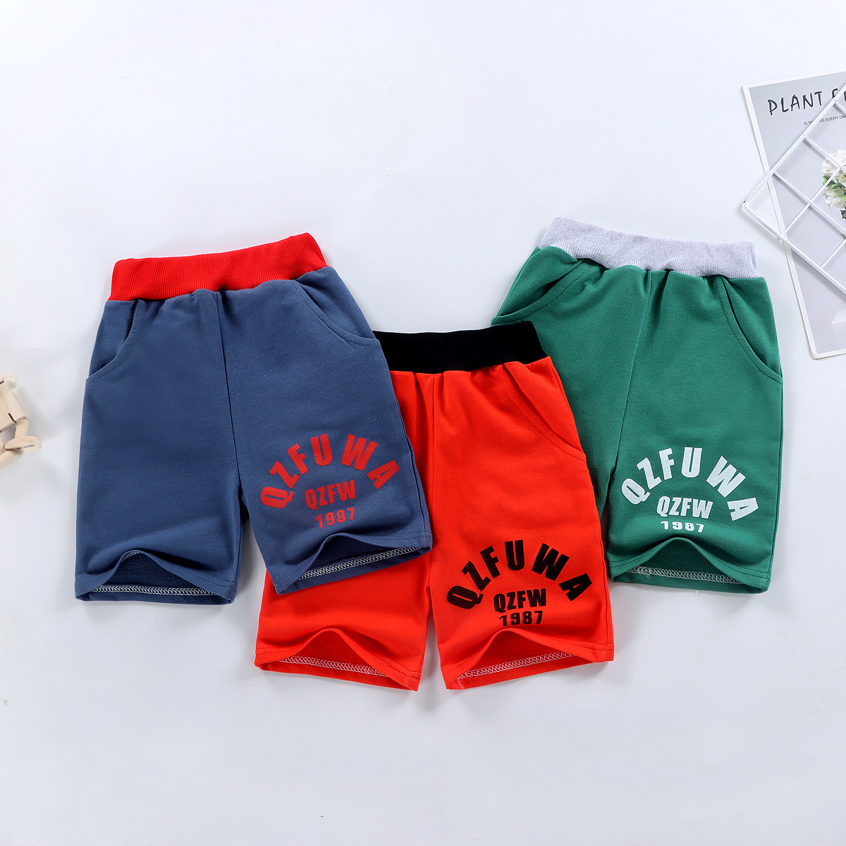 Quần đùi cho bé trai, quần short chất vải cotton da cá thoáng mát mềm mịn cho bé từ 9 đến 28kg  QN2