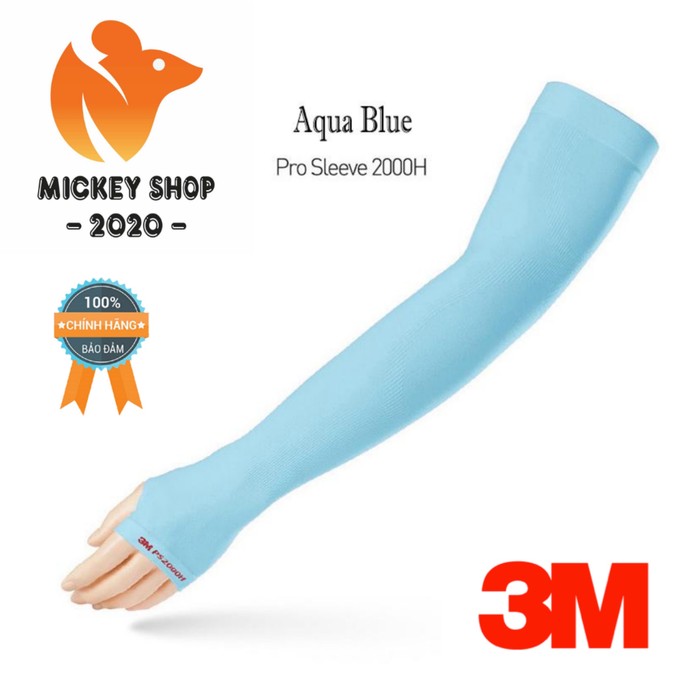 [HCM][ THÔNG DỤNG ] Ống Tay Chống Nắng & Tia UV 3M Mipan AquaX UV Protection Cool Wristlet PS2000H - MẨU MỚI