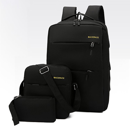 Combo Balo đựng laptop, túi đeo chéo và ví cầm tay nam phong cách trẻ trung năng động