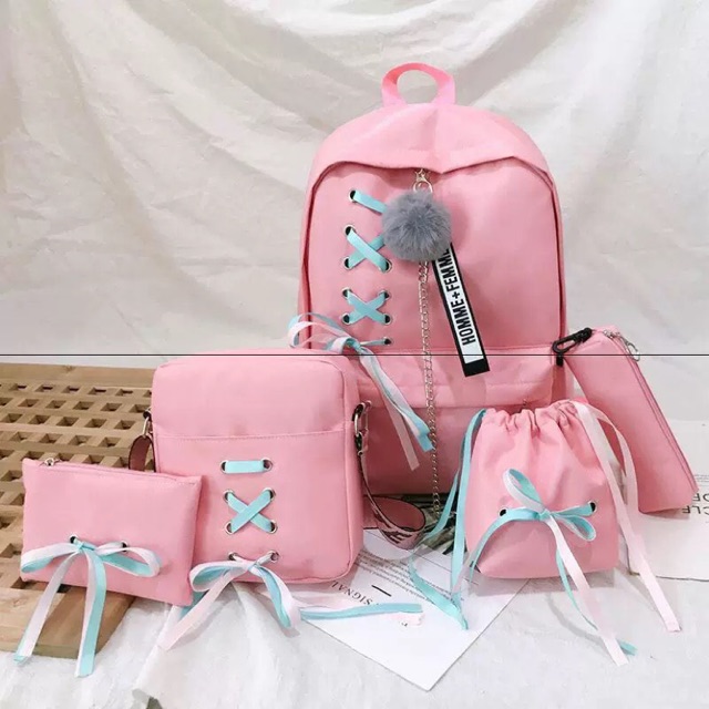 Set balo 4 món - thắt nơ off