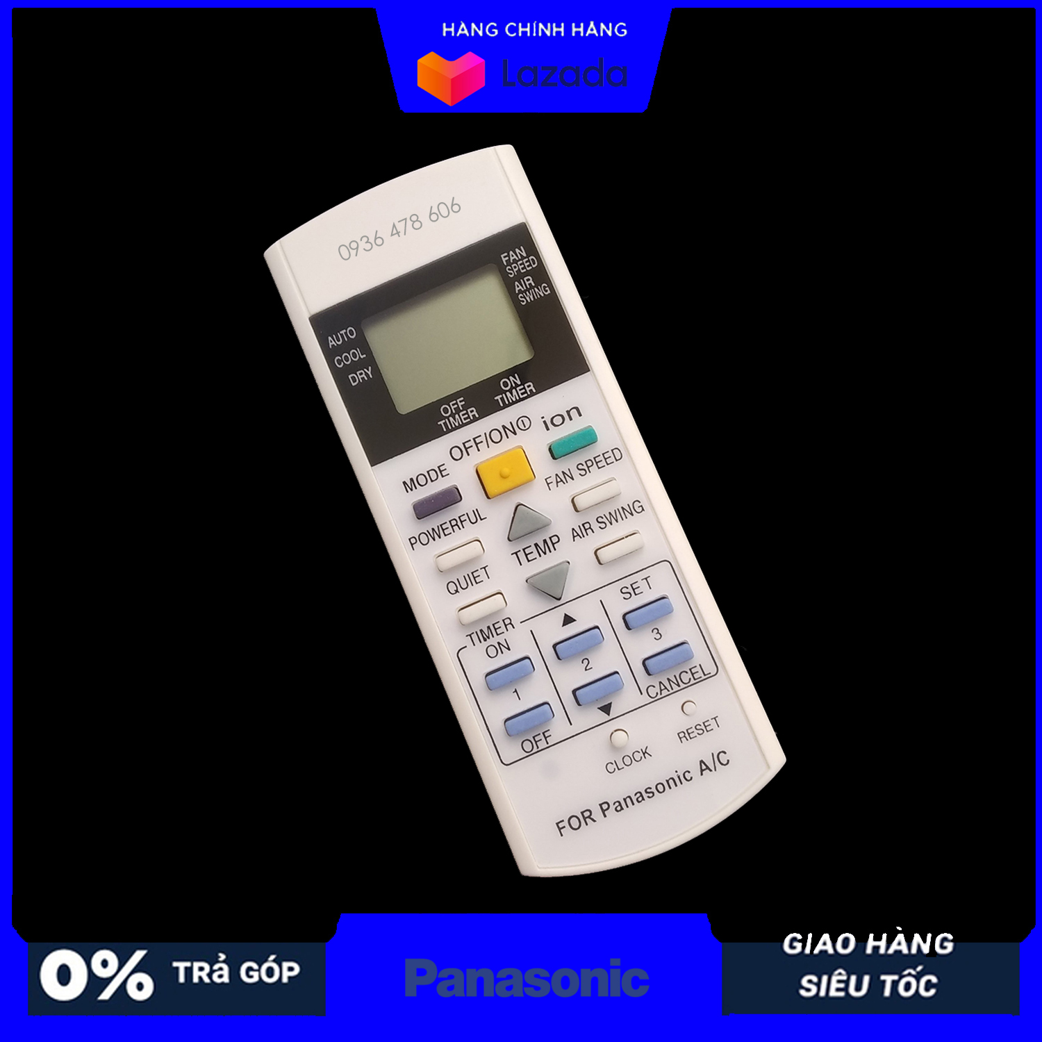 Remote điều khiển điều hòa Panasonic ion