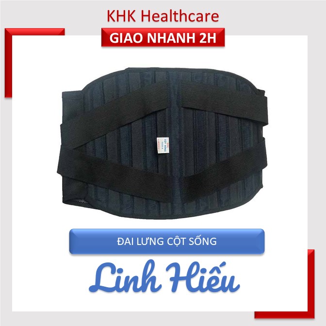 Đai lưng cột sống Linh Hiếu đủ size cho người thoát vị đĩa đệm, đau lưng - KHK Healthcare