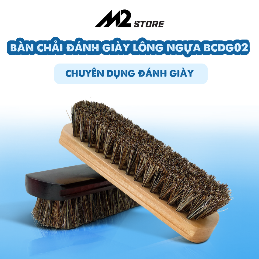 Bàn chải lông ngựa đánh giày Horsehair cao cấp cỡ lớn (BCDG02)