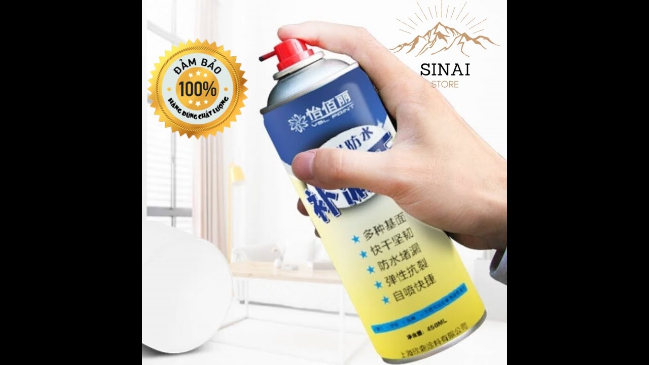 { Siêu Phẩm 2020 } Bình sơn xịt chống thấm đa năng - Bình xịt chống dột, Chai xịt - Lọ xịt chống thấm dột nhà dung tích 450ml