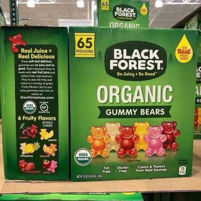Kẹo dẻo gummy bears organic mỹ 1,47kg