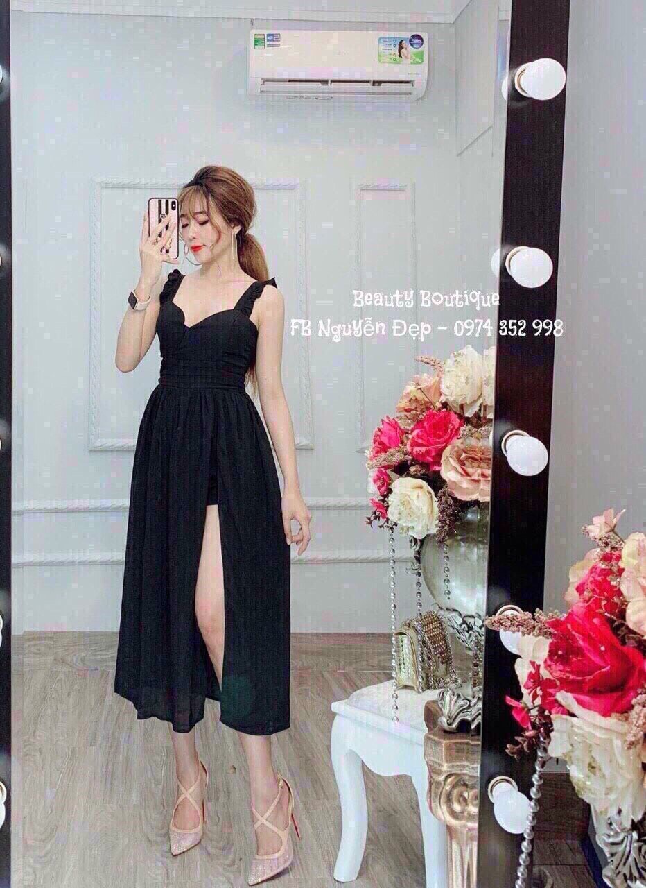 [HCM]ĐẦM MAXXI VOAN XẺ ĐÙI CỰC GỢI CẢM QC