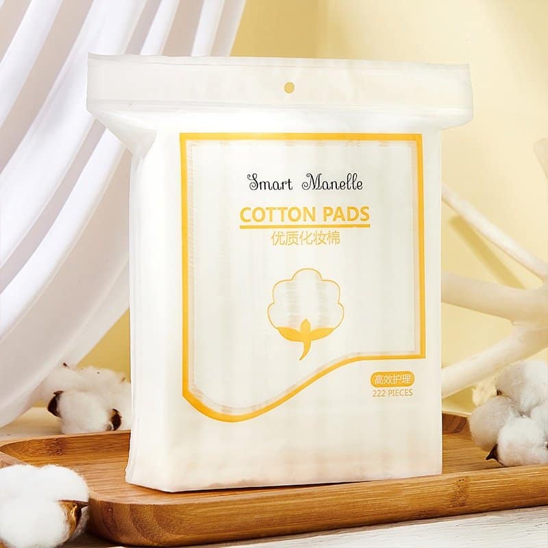 Túi bông tẩy trang smart manelle cotton pads 222 miếng lớp dày dặn làm sạch da nội địa trung