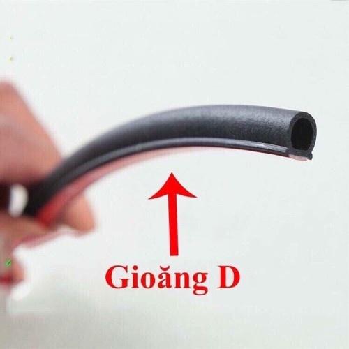 5 Mét Gioăng Cao Su D 14x12mm Giảm Ồn, Chống Bụi, Cách Nhiệt