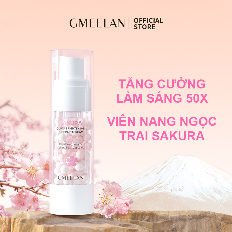 GMEELAN Kem làm trắng da Vùng Nách 30g Cherry làm sáng cơ thể tẩy trắng Underarm Whitening Cream