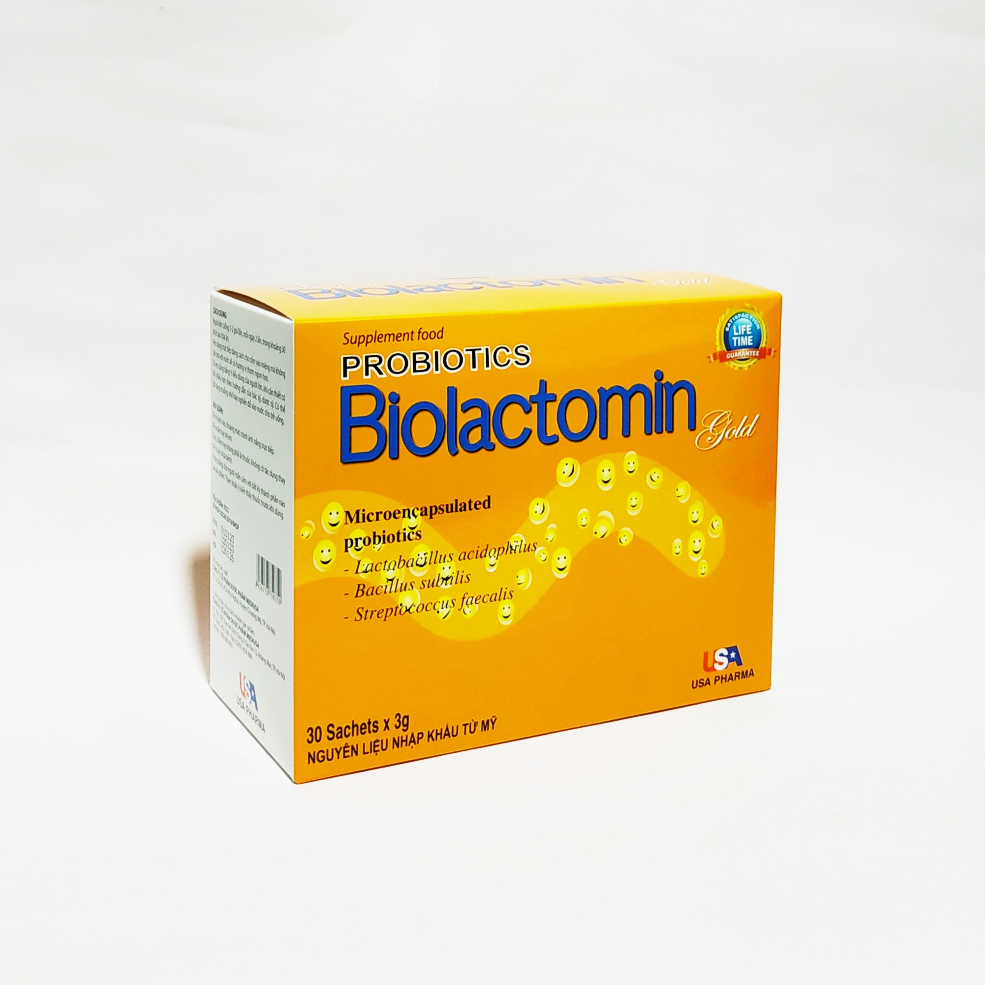 Men Gói Biolactomin Gold - Cân Bằng Hệ Tiêu Hóa Đường Ruột - Chống Táo Bón - Kích Thích Ăn - Tăng Cường Sức Đề Kháng - Hộp 30 Gói Ngọt Thơm Dễ Uống