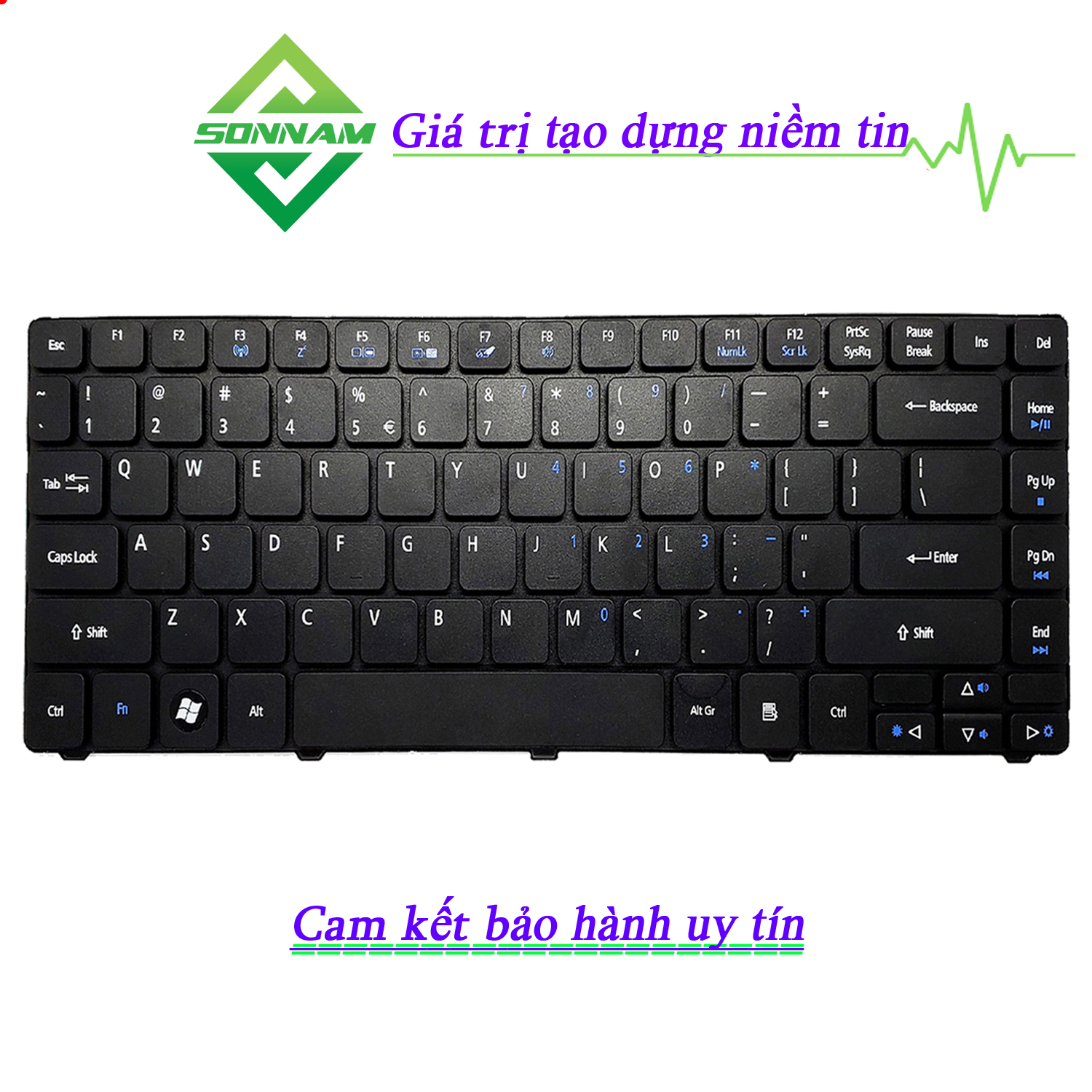 Bàn phím laptop acer aspire 4736, 3810, 3810t, 3820, 3820t