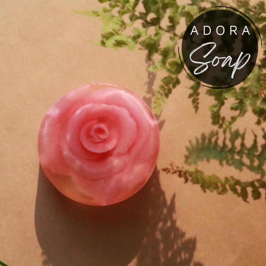 Xà bông Handmade thiên nhiên Hoa Hồng - Hướng Dương | ADORA | rose. sunflower handmade soap