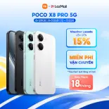 (Pre-order) Điện thoại POCO X8 Pro 5G (8+256GB | 8+512GB | 12+512GB) | Màn siêu nét 1,5K 120Hz | Dimensity 8K Ultra khủng | Camera 50MP & Camera selfile 20MP