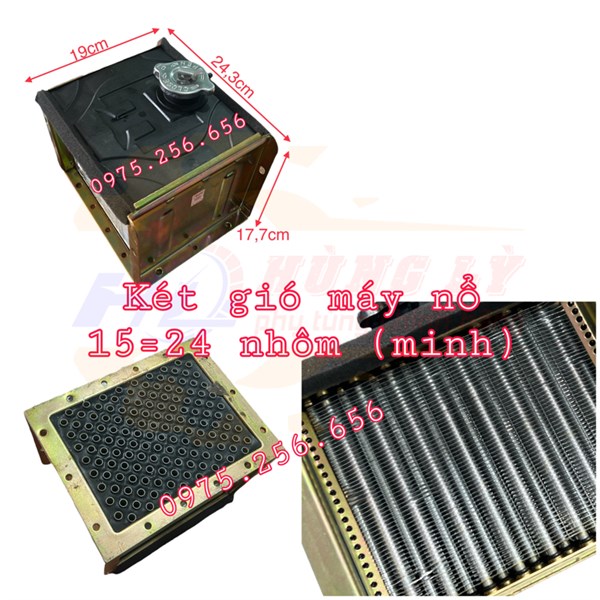 Két Gió máy nổ 15=18=24 nhôm phụ tùng máy nổ bình dầu máy nổ phụ tùng Hùng Lỳ