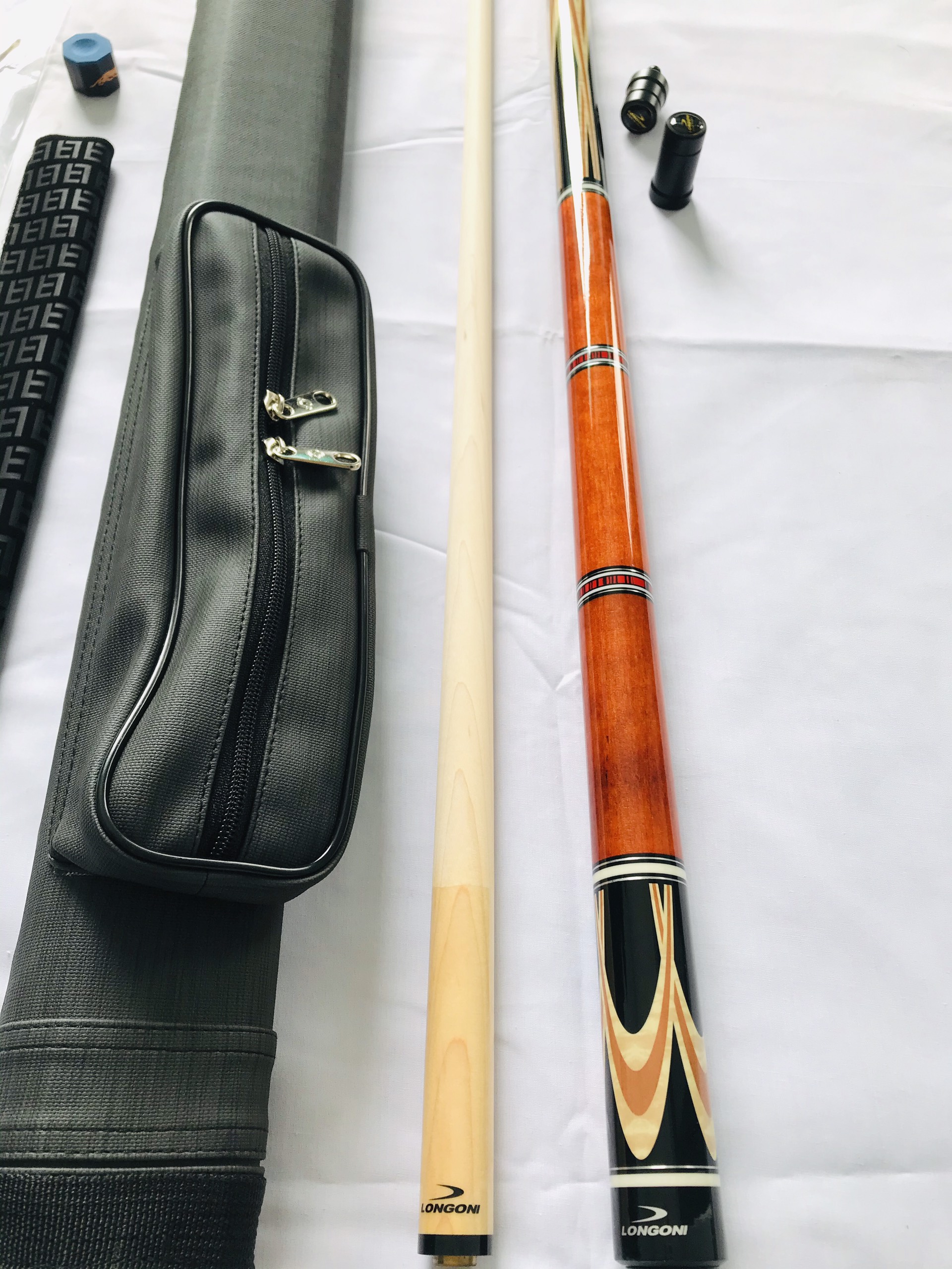 Cơ bida ba băng Longoni New 2 back in stock kèm combo