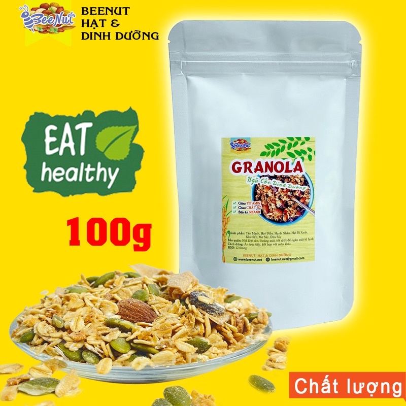 Granola mix 7 loại - ngũ cốc dinh dưỡng - ăn kiêng - không đường - không phẩm màu nhân tạo