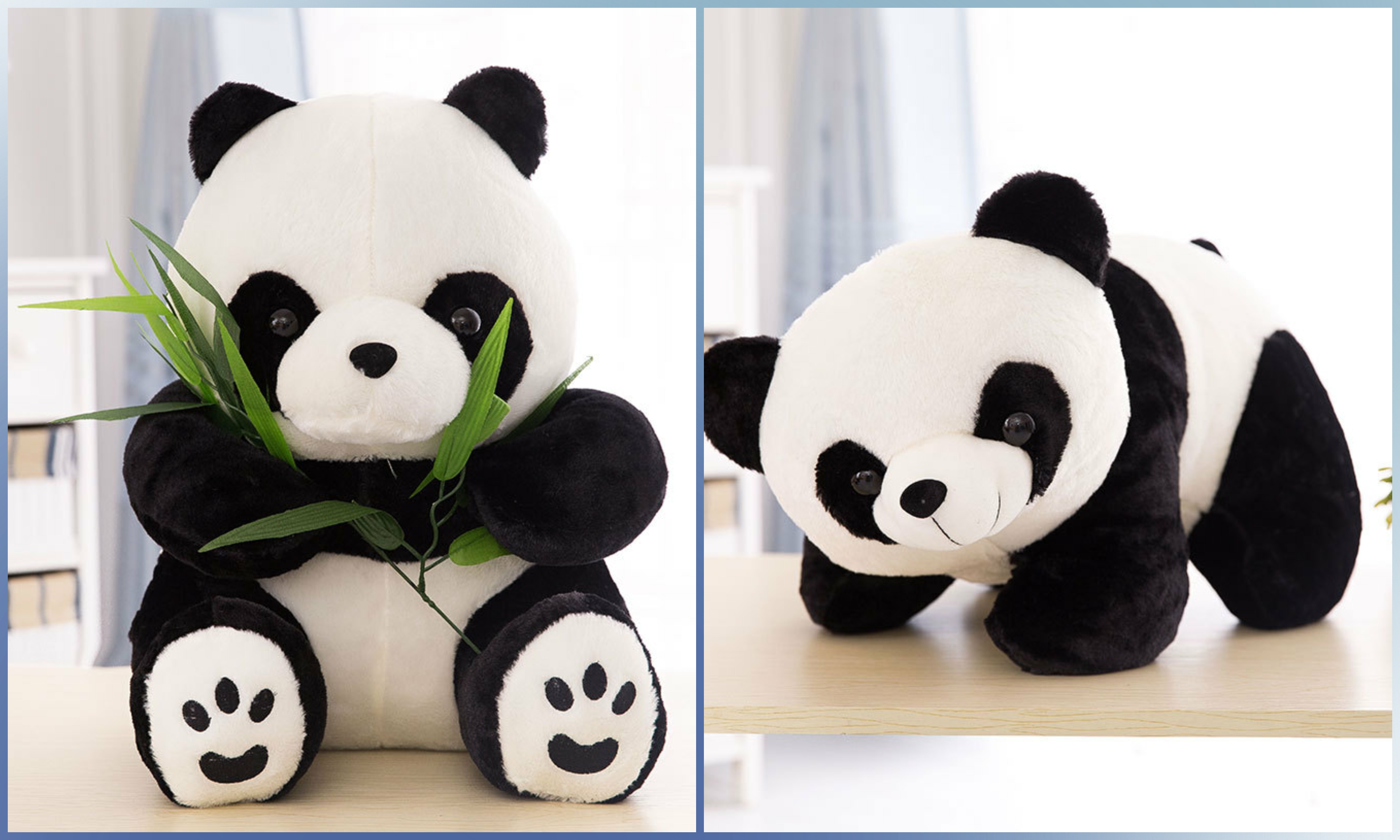 Gấu bông Gấu Trúc Panda 40 cm xinh xắn, trưng bày phòng - Gấu bông Panda - Thú nhồi bông nhập khẩu - Gấu bông giá rẻ