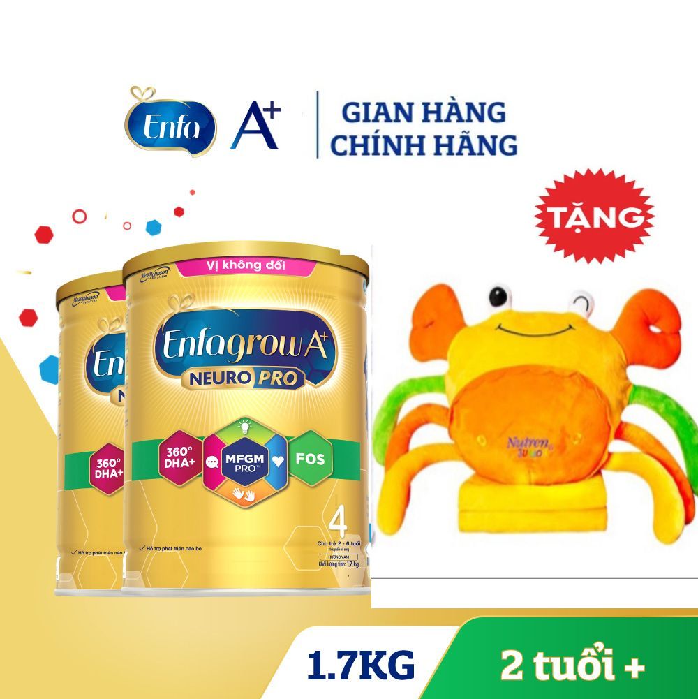 Combo 2 lon sữa bột enfa a+ 4 1700g/lon