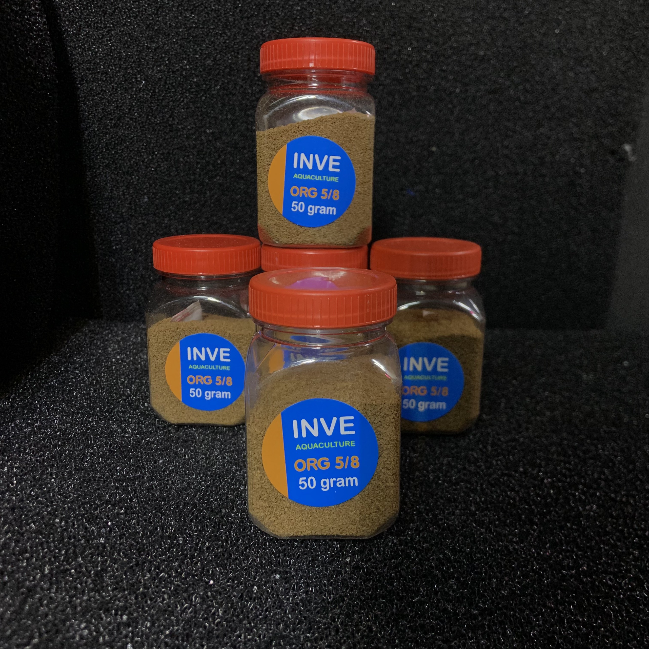 Cám thái inve nrd ,5/8 hũ 50gr - thức ăn cho cá 7 màu, betta và các loại cá nhỏ