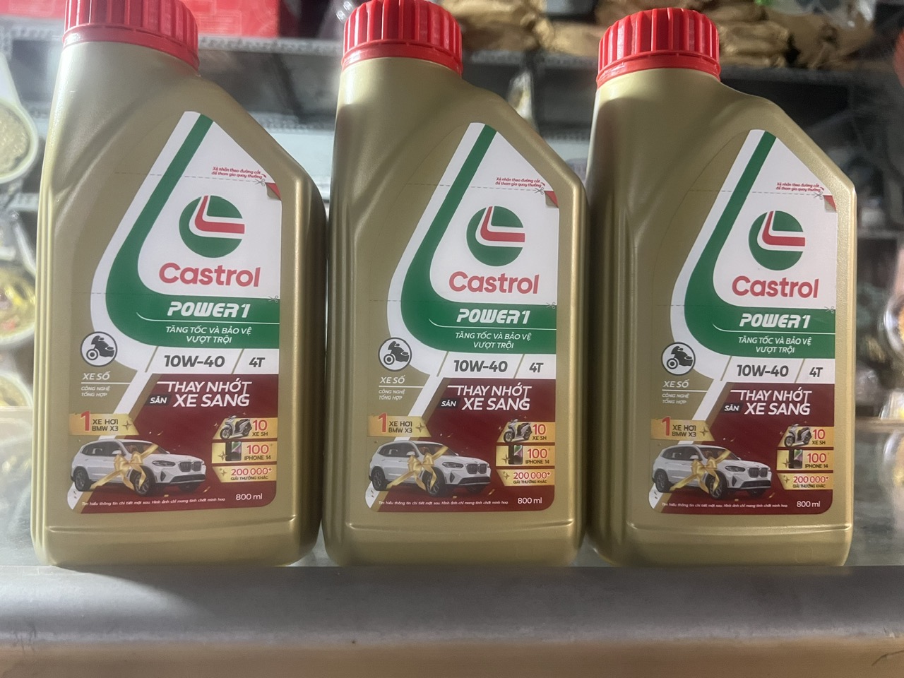 [HCM]Nhớt tổng hợp Castrol Power 1 10W-40, 800 ml . Hàng Công Ty