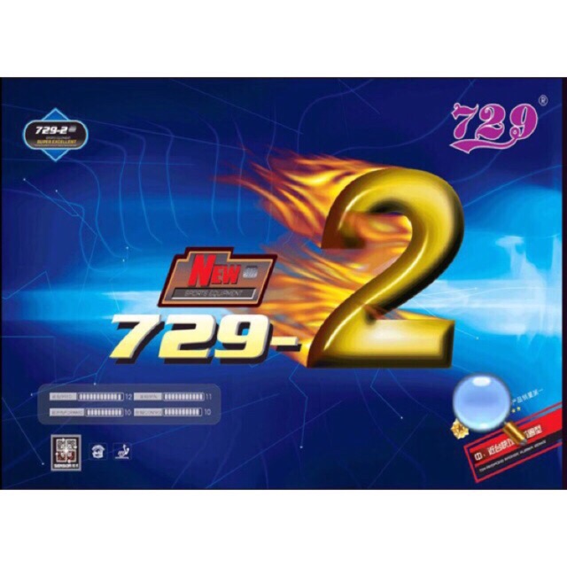 Mặt bóng bàn 729-2 chính hãng