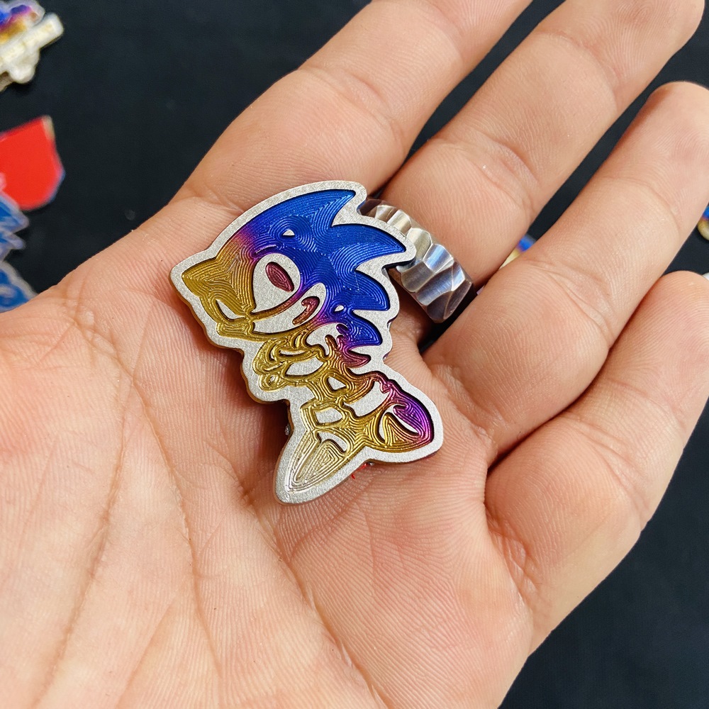 [SONIC] TEM HOẠT HÌNH TRANG TRÍ XE MÁY, TEM TITANNIUM HOẠT HÌNH NHÍM XANH SONIC SIÊU TỐC ĐỘ