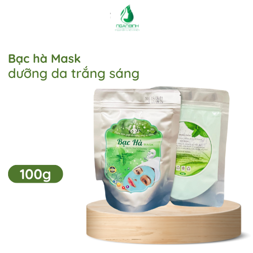 Mặt nạ mask bạc hà giúp trắng da, loại bỏ sắc tố, chống lão hóa, loại bỏ nếp nhăn