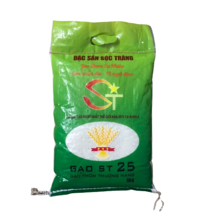 Gạo st25 đặc sản sóc trăng, dẻo mềm, thơm ngọt cơm